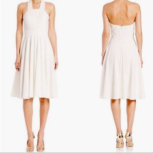 Halston Heritage white beaded gown size 12